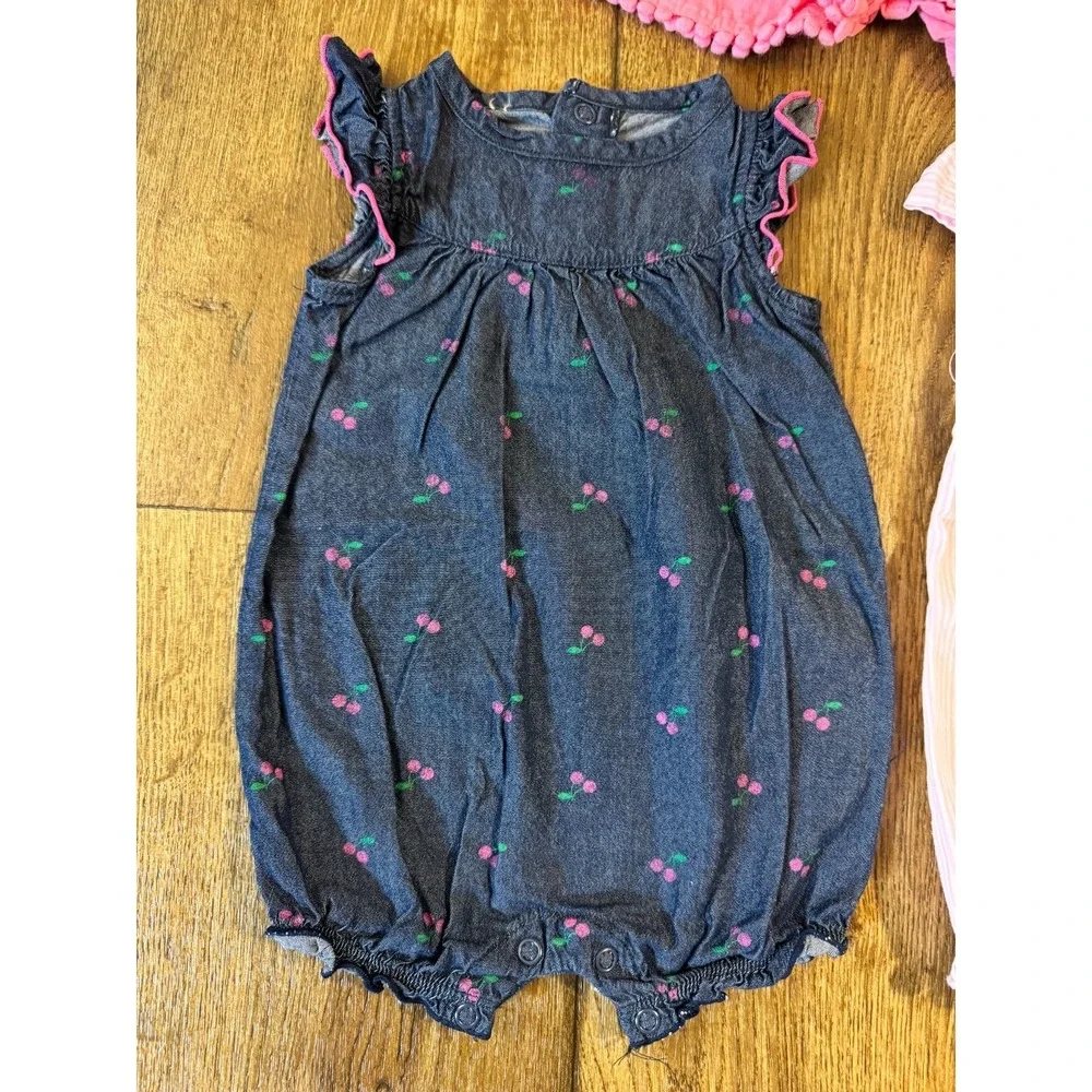 Carters Baby Girl‎ Clothes Lot 3 Months Rompers Outfits Summer Shorts 1 Pieces